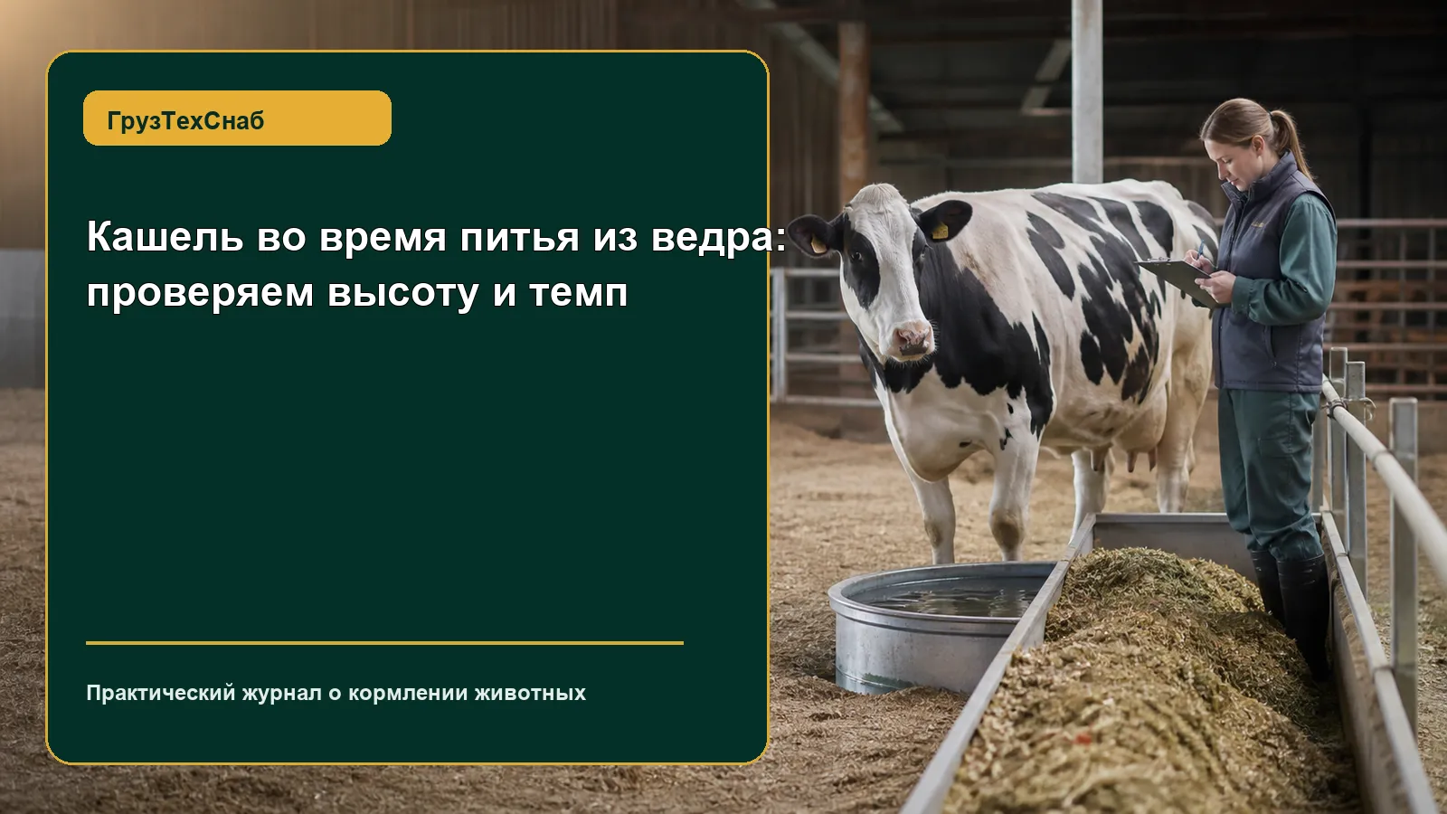 Кашель во время питья из ведра: проверяем высоту и темп — ГрузТехСнаб